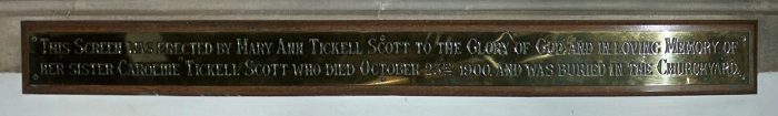 Photo of Caroline Tickell Scott Memorial