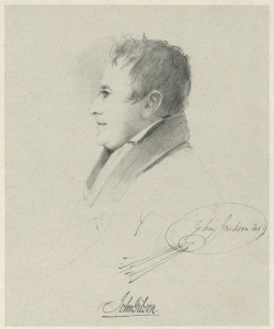 a sketch of John Gibson