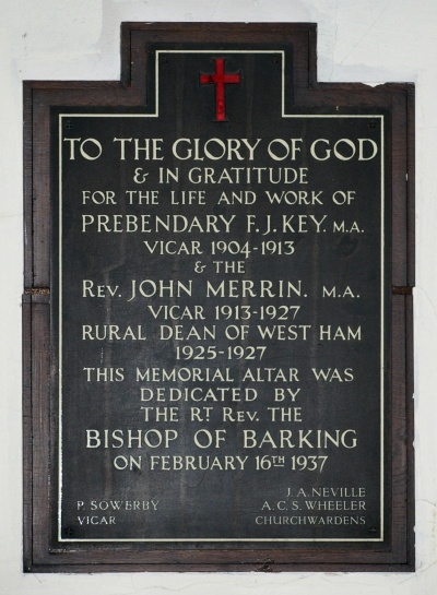 Photo of Rev. F. J. Key & Rev. John Merrin Memorial