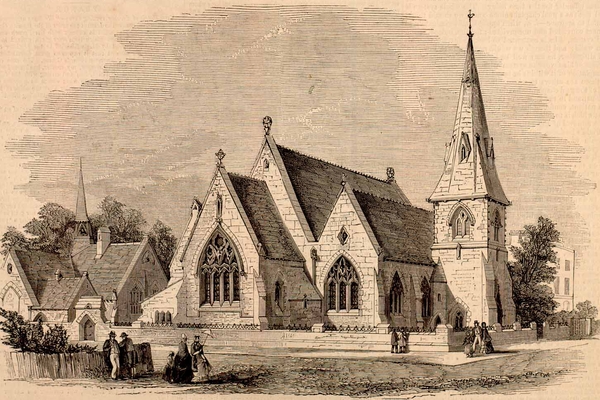 A sketch of Christ Church c.1852